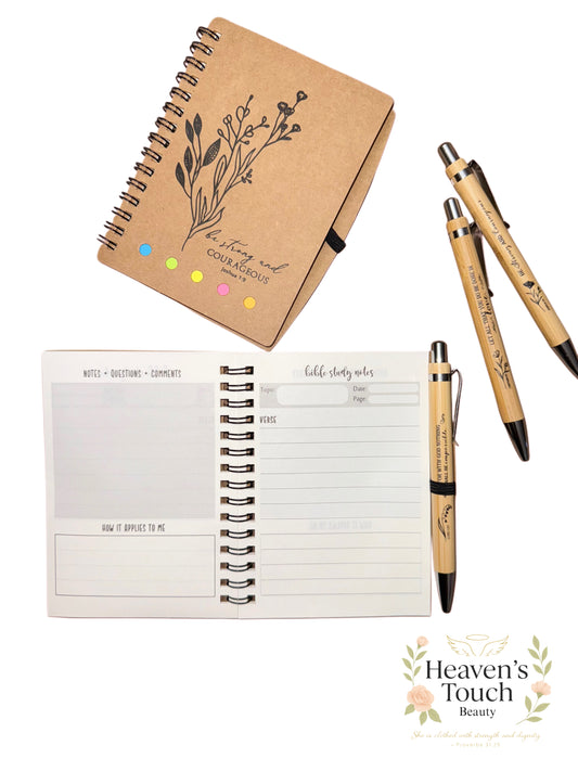 Faith-Inspired Scripture Mini Pocket Journal + Pen