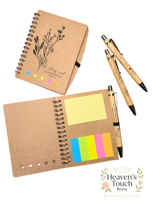 Faith-Inspired Scripture Mini Pocket Journal + Pen